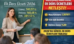 2026 yılı ocak haziran sözleşmeli öğretmen ek ders ücreti
