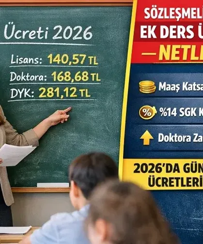 2026 yılı ocak haziran sözleşmeli öğretmen ek ders ücreti