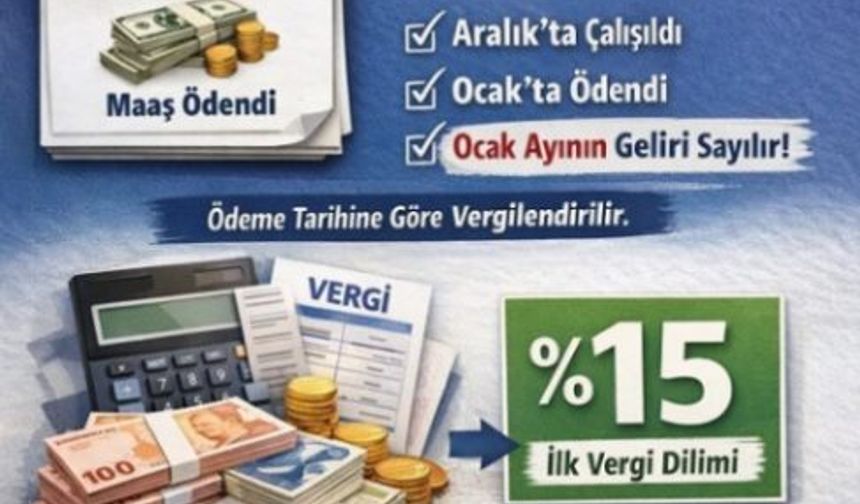 İşçilerin aralık ücretinin vergilendirilmesi