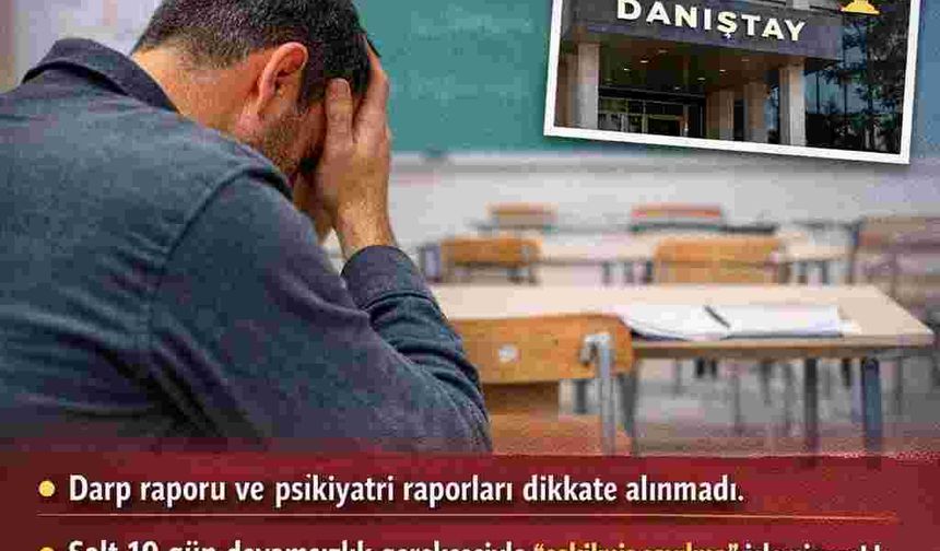 Darp Edilen Öğretmen İçin “Çekilmiş Sayılma” İşlemi İptal