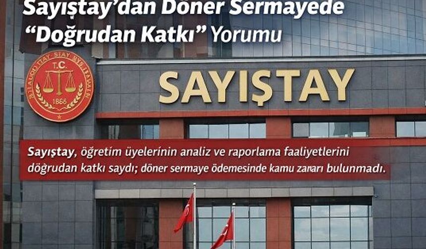 Sayıştay'dan döner sermaya ödemeleri hakkında önemli karar