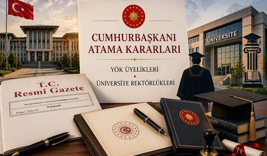 YÖK Üyelikleri ve 8 Üniversiteye Rektör Ataması yapıldı