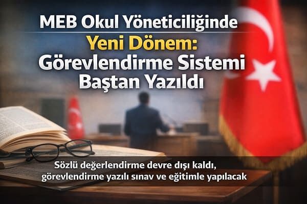 MEB Okul Yöneticiliğinde Sistemi Değiştirdi
