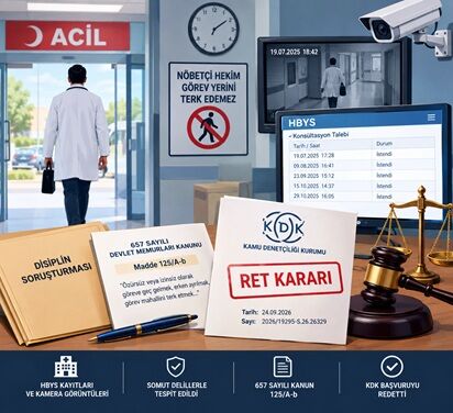 Nöbet Sırasında Görev Yerini Terk Eden Hekime Verilen Ceza