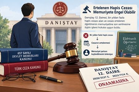 Danıştay: Ertelenen Hapis Cezası Memuriyete Engel Olabilir