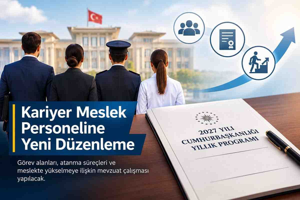 Kariyer Meslek Personeline Yeni Düzenleme